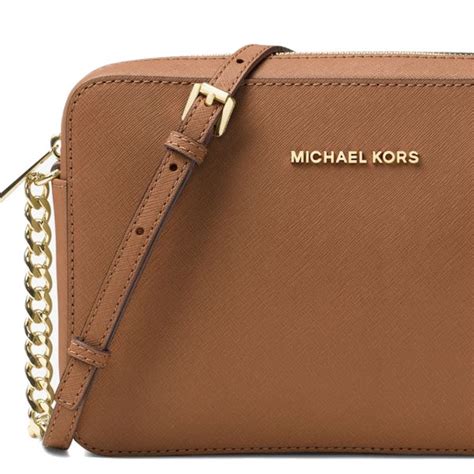 kabelka michael kors crossbody|Jet Set Large Saffiano Leather Crossbody Bag .